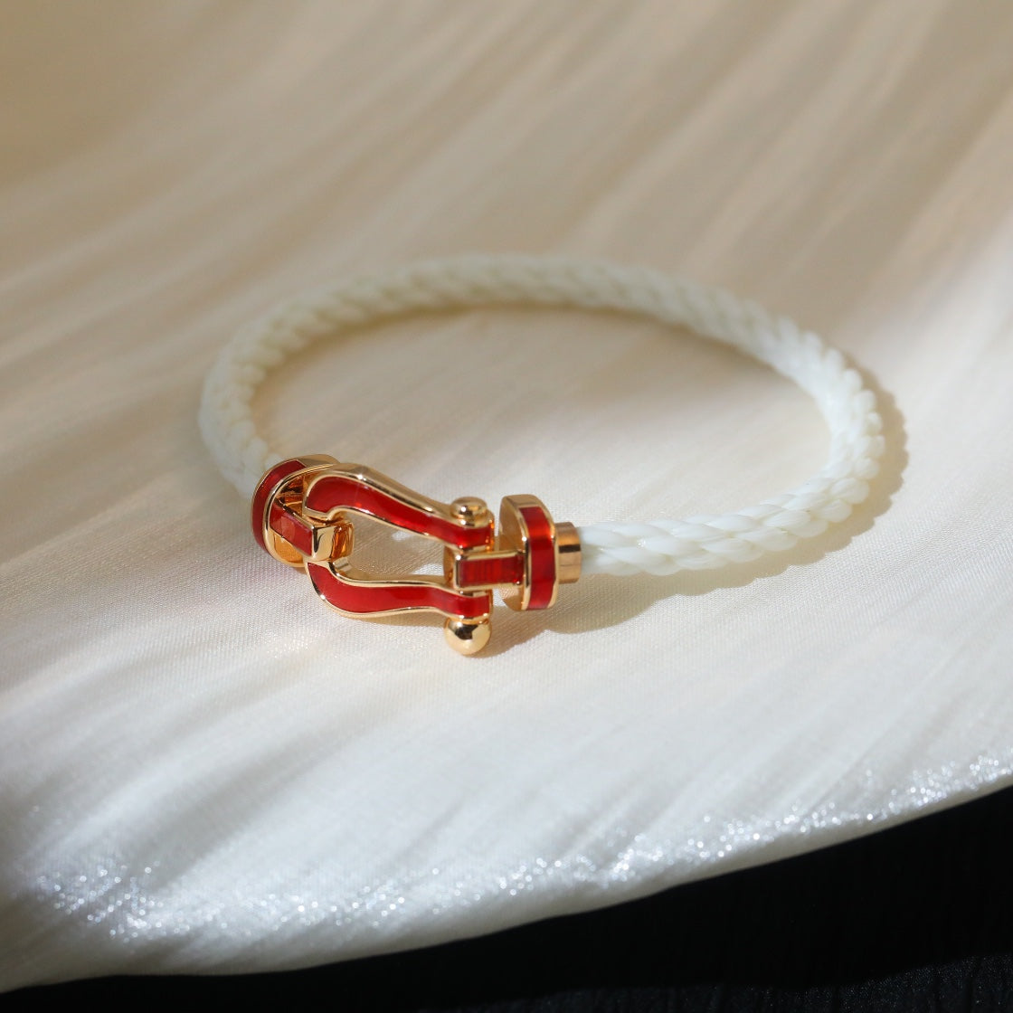 [Ornora Jewelry]FORCE 10 WHITE TEXTILE DIAMOND PAVED