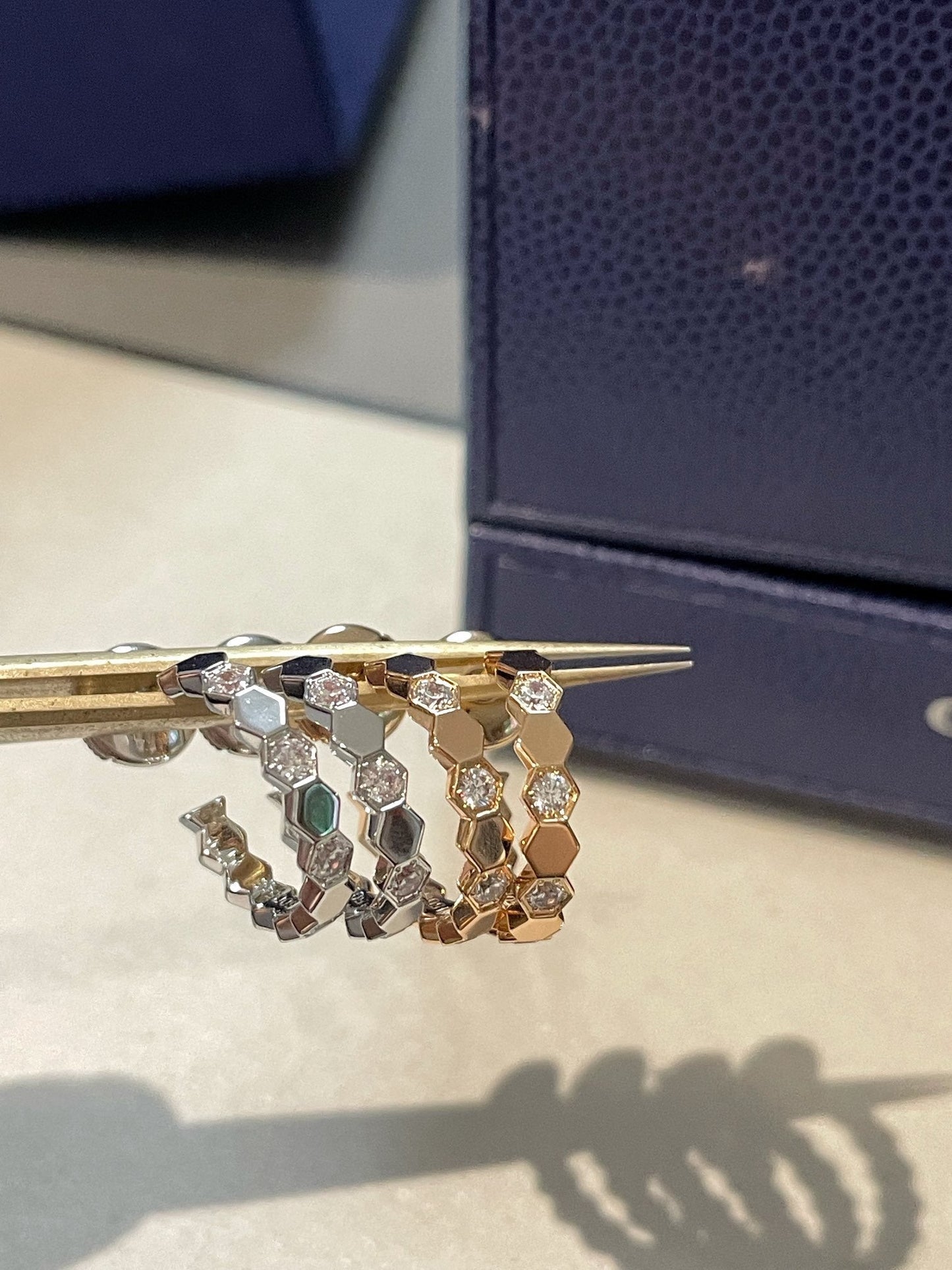[Ornora Jewelry]Hollow Design Four-Leaf Clover Flower Shape Ring