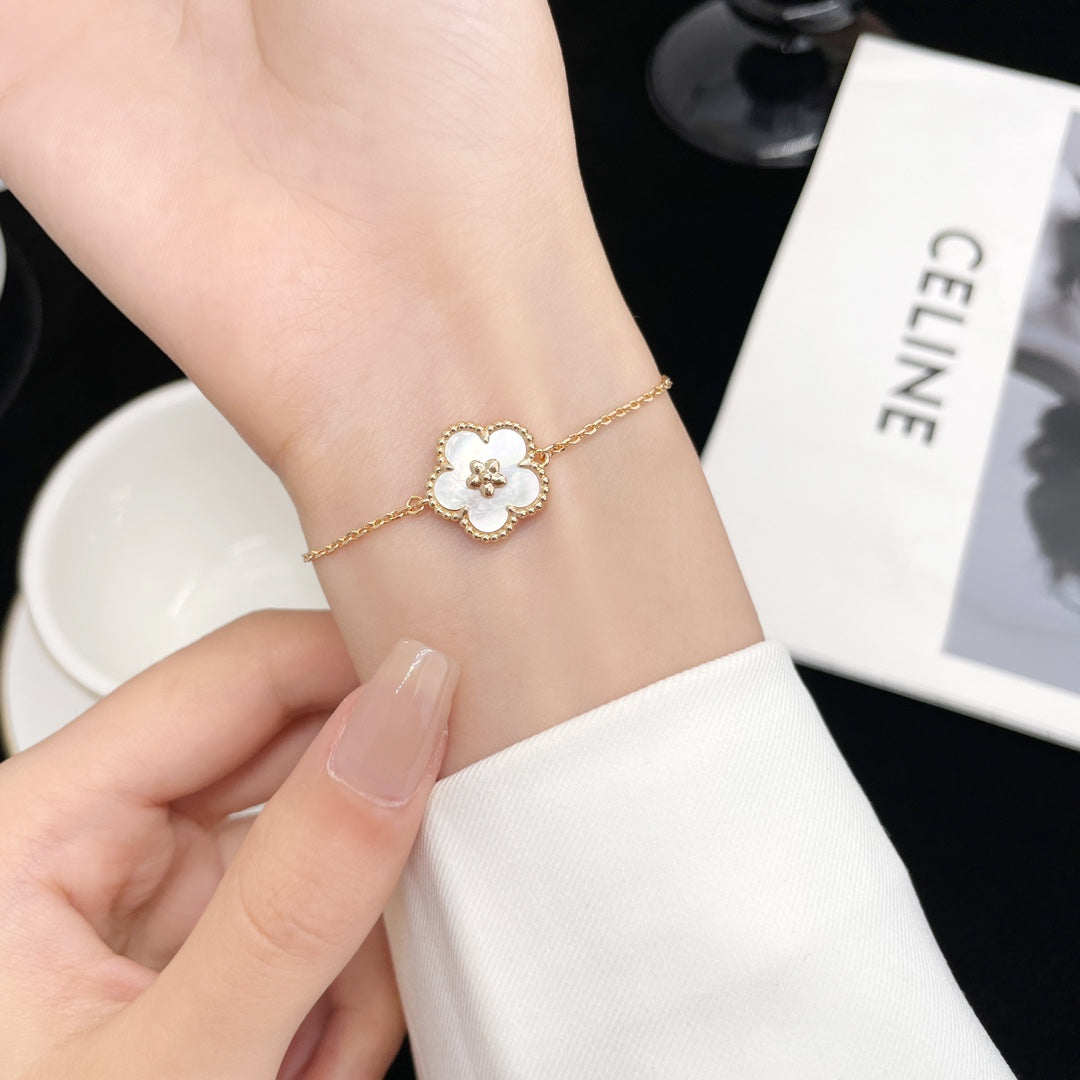 [Ornora Jewelry]LUCKY SPRING ROSE GOLD MOP BRACELET