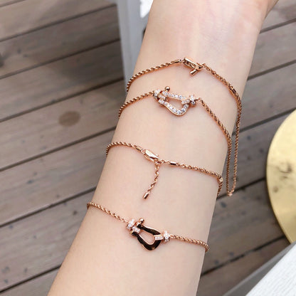 [Ornora Jewelry]FORCE 10 PINK GOLD DIAMOND NECKLACE