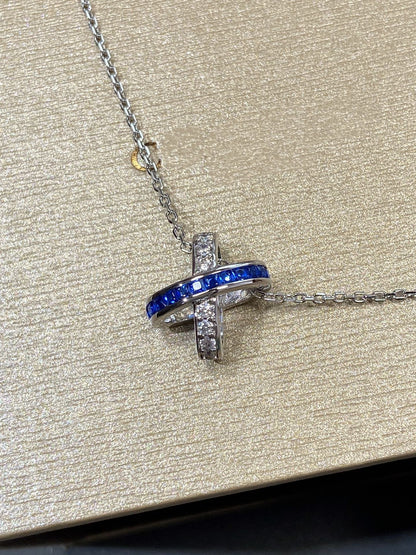 [Ornora Jewelry]LIENS DIAMOND SILVER NECKLACE