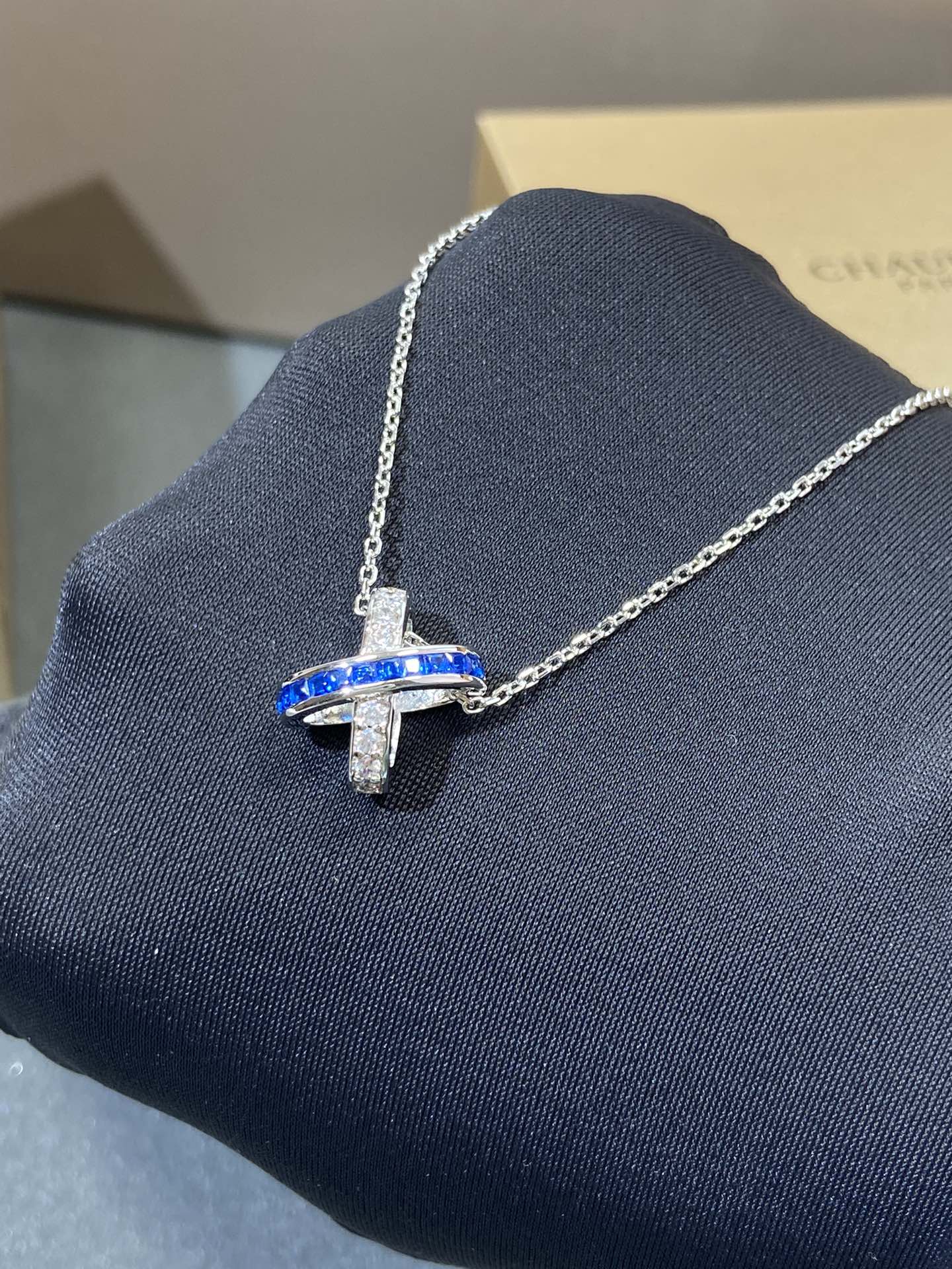 [Ornora Jewelry]LIENS DIAMOND SILVER NECKLACE