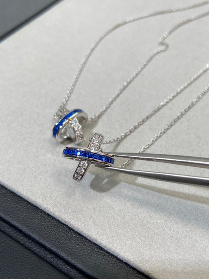 [Ornora Jewelry]LIENS DIAMOND SILVER NECKLACE