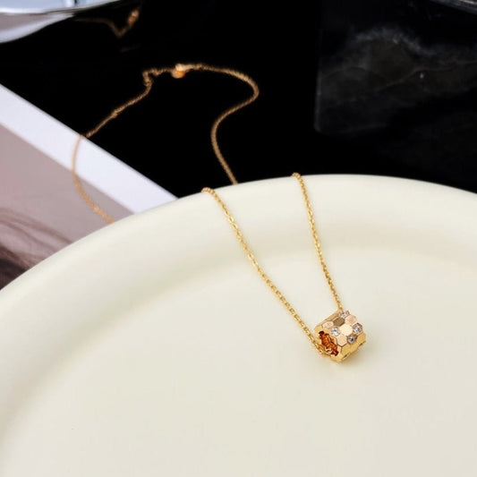 [Ornora Jewelry]BEE MINI PEDANT DIAMOND NECKLACE