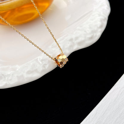 [Ornora Jewelry]BEE MINI PEDANT DIAMOND NECKLACE