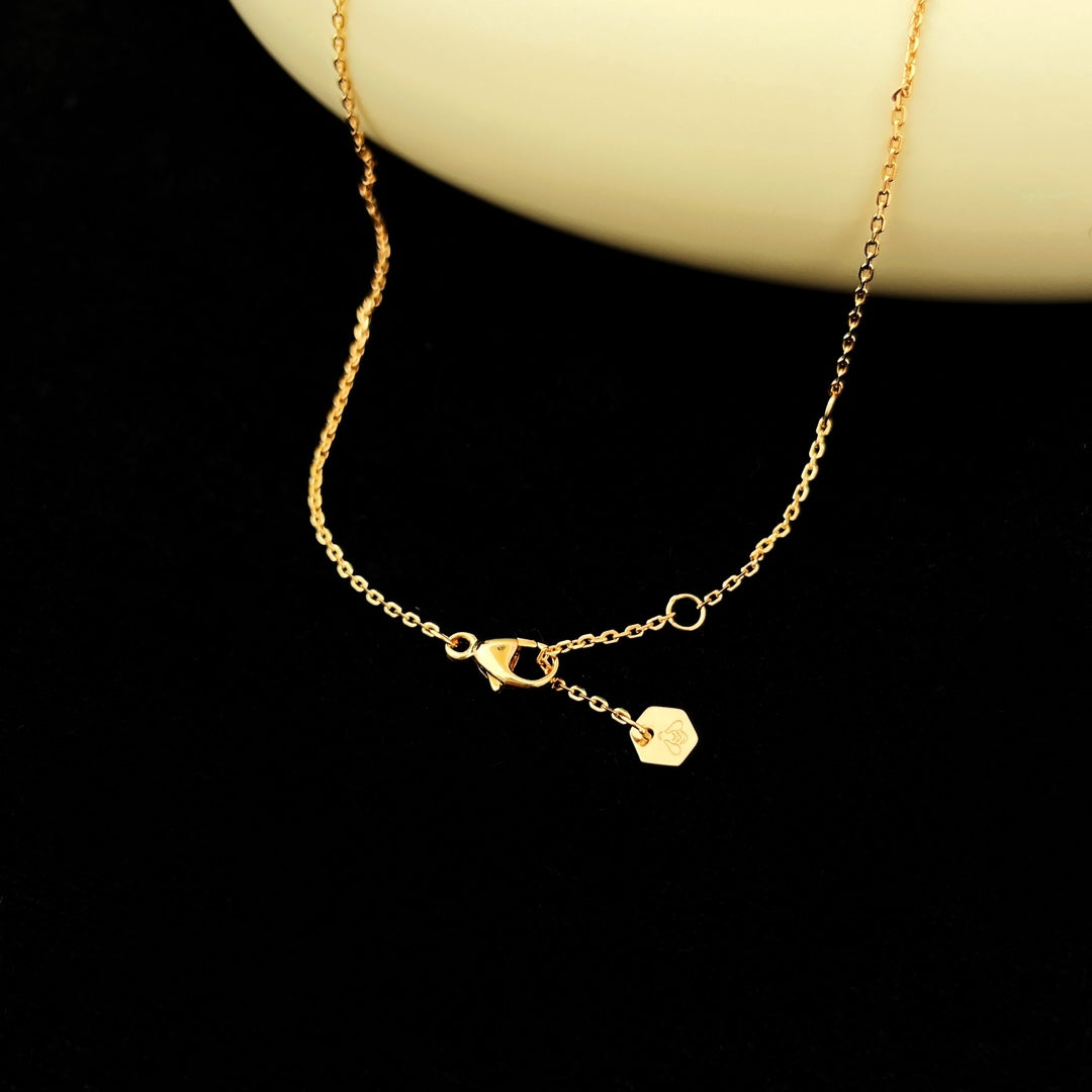 [Ornora Jewelry]BEE MINI PEDANT DIAMOND NECKLACE