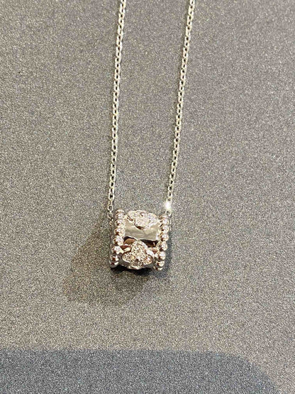 [Ornora Jewelry]PERLEE PEDANT SIVLER DIAMOND NECKLACE