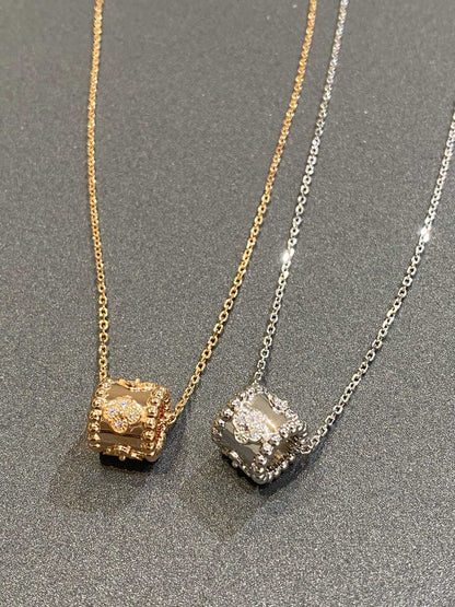 [Ornora Jewelry]PERLEE PEDANT SIVLER DIAMOND NECKLACE