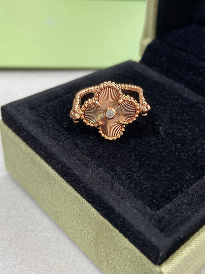[Ornora Jewelry]CLOVER RIVERSIBLE ROSE GOLD RING