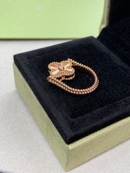 [Ornora Jewelry]CLOVER RIVERSIBLE ROSE GOLD RING