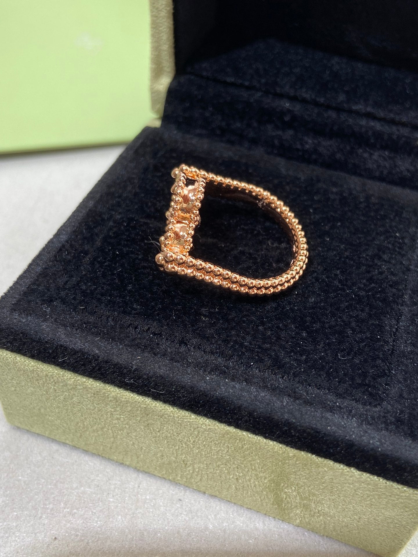[Ornora Jewelry]CLOVER RIVERSIBLE ROSE GOLD RING
