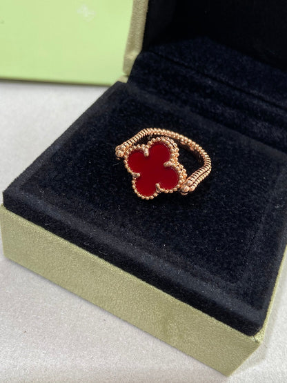 [Ornora Jewelry]CLOVER RIVERSIBLE ROSE GOLD RING