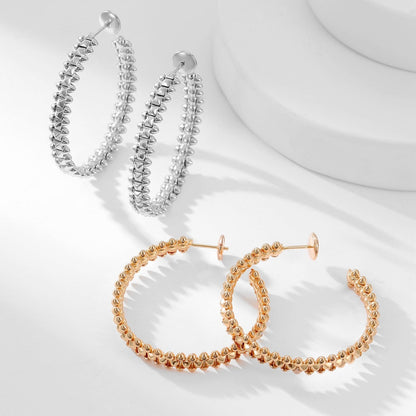 [Ornora Jewelry]CLASH HOOP LARGE EARRINGS