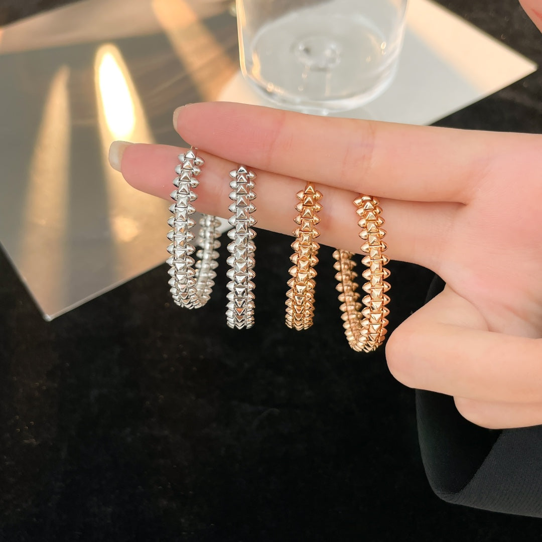[Ornora Jewelry]CLASH HOOP LARGE EARRINGS