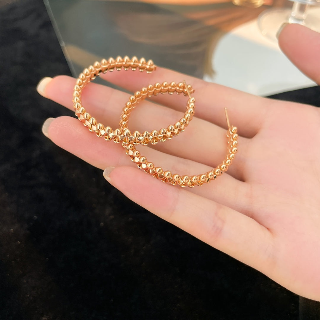 [Ornora Jewelry]CLASH HOOP LARGE EARRINGS