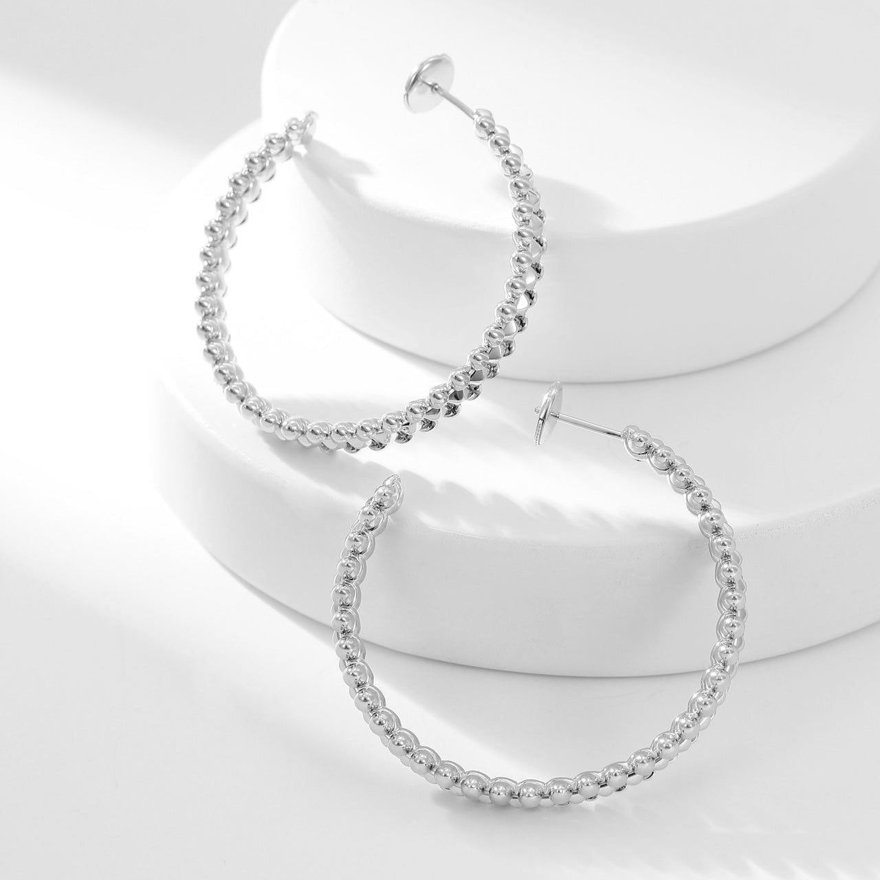 [Ornora Jewelry]CLASH HOOP LARGE EARRINGS