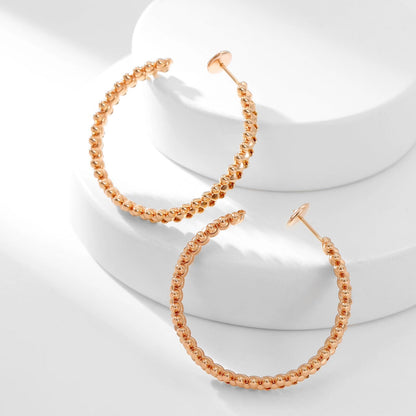 [Ornora Jewelry]CLASH HOOP LARGE EARRINGS