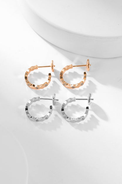 [Ornora Jewelry]BEE LOVE DIAMOND HOOP EARRINGS