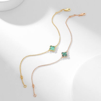 [Ornora Jewelry]CLOVER BRACELET MALACHITE 1 MOTIF