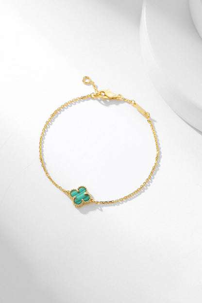 [Ornora Jewelry]CLOVER BRACELET MALACHITE 1 MOTIF