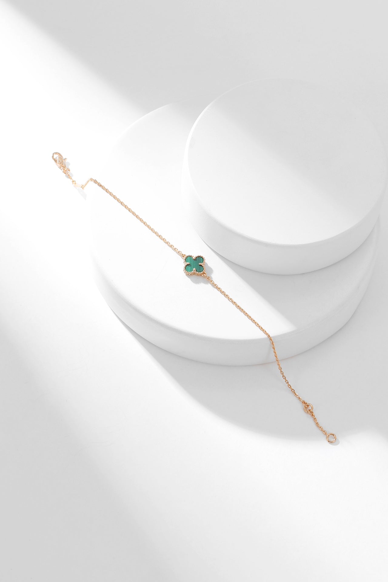 [Ornora Jewelry]CLOVER BRACELET MALACHITE 1 MOTIF