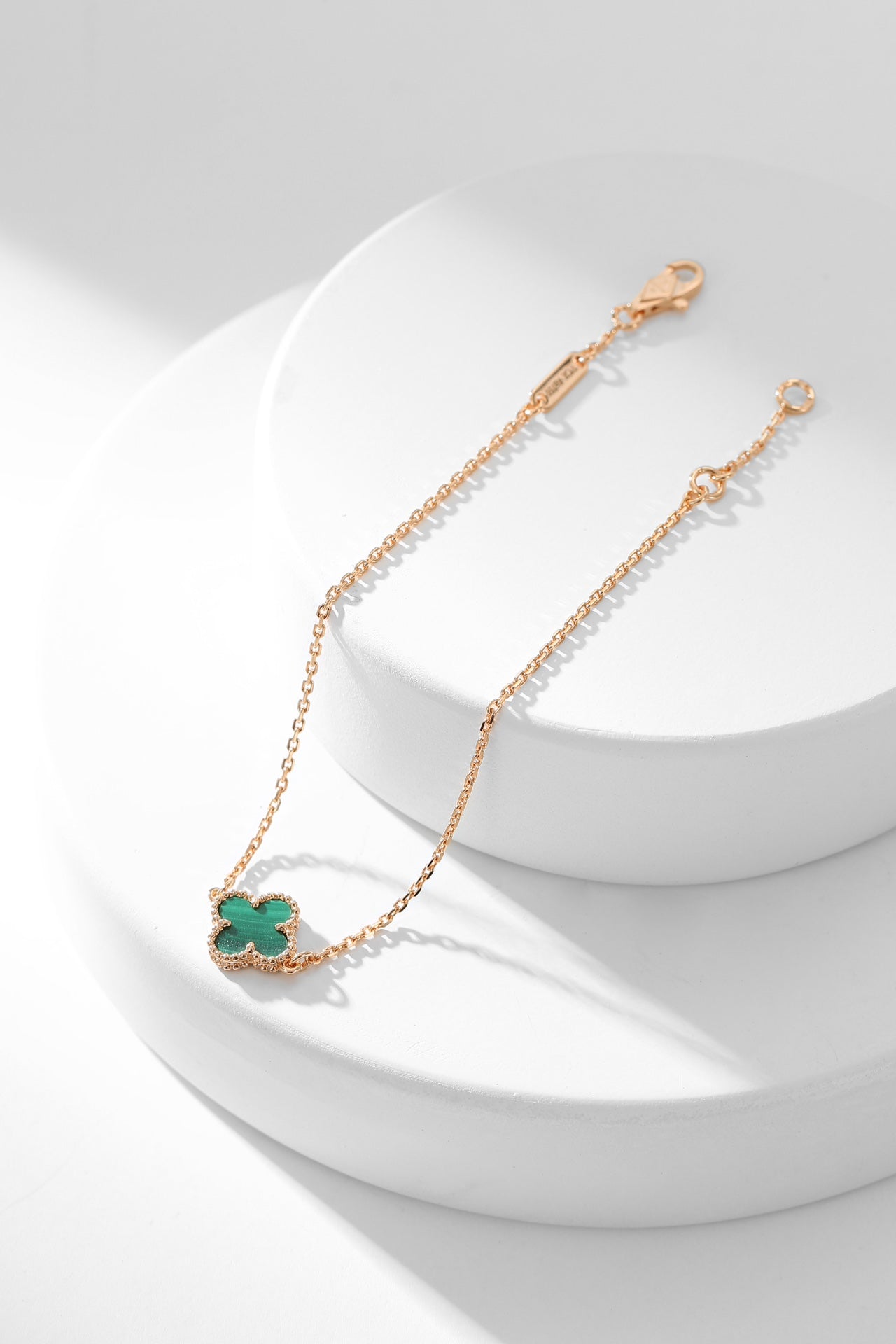 [Ornora Jewelry]CLOVER BRACELET MALACHITE 1 MOTIF