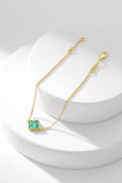 [Ornora Jewelry]CLOVER BRACELET MALACHITE 1 MOTIF