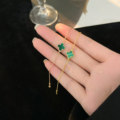 [Ornora Jewelry]CLOVER BRACELET MALACHITE 1 MOTIF