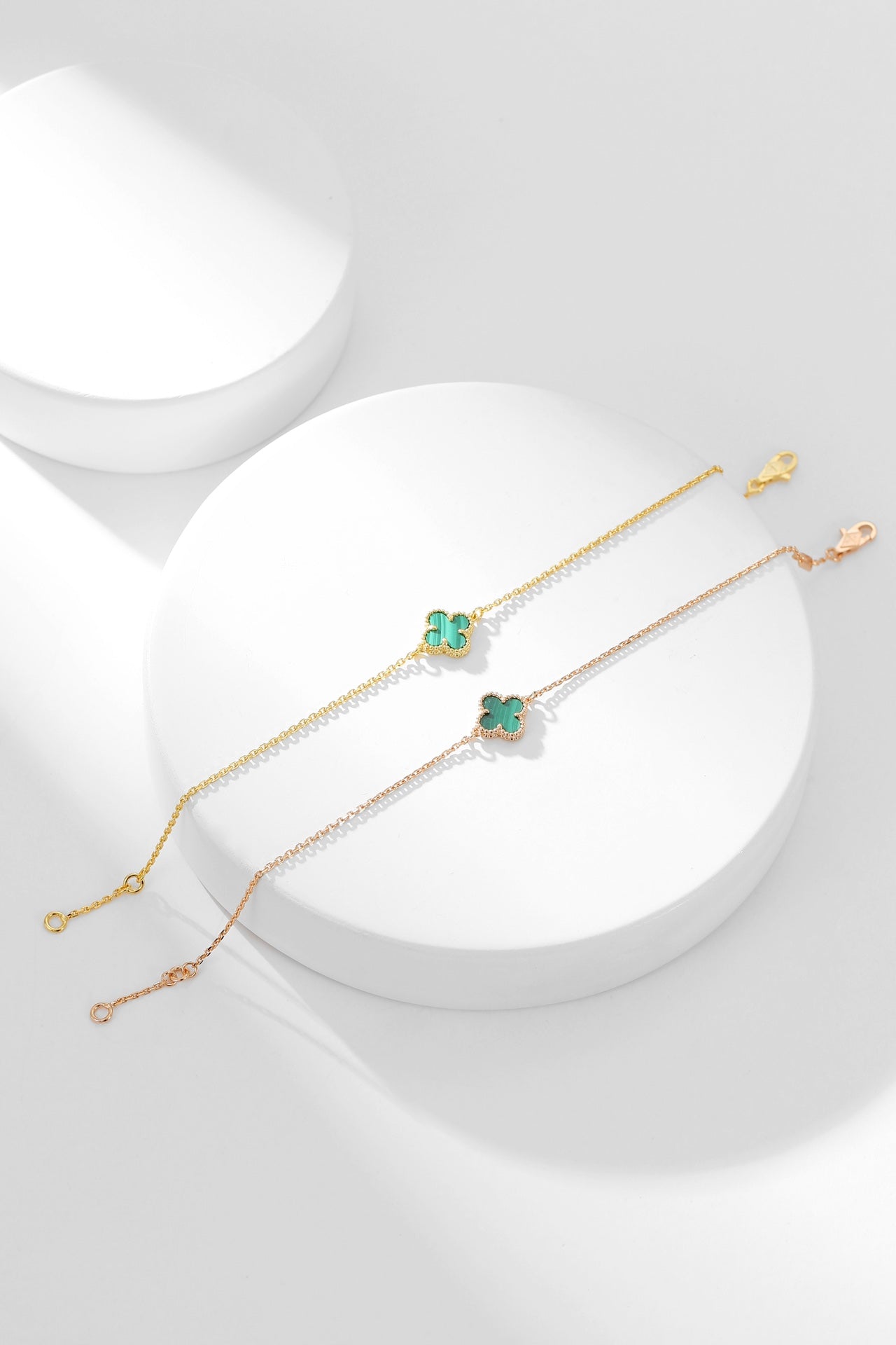 [Ornora Jewelry]CLOVER BRACELET MALACHITE 1 MOTIF