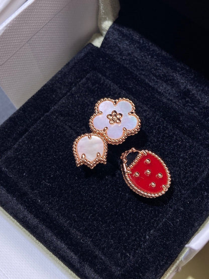 [Ornora Jewelry]LUCKY 3 MOTIF ROSE GOLD RING