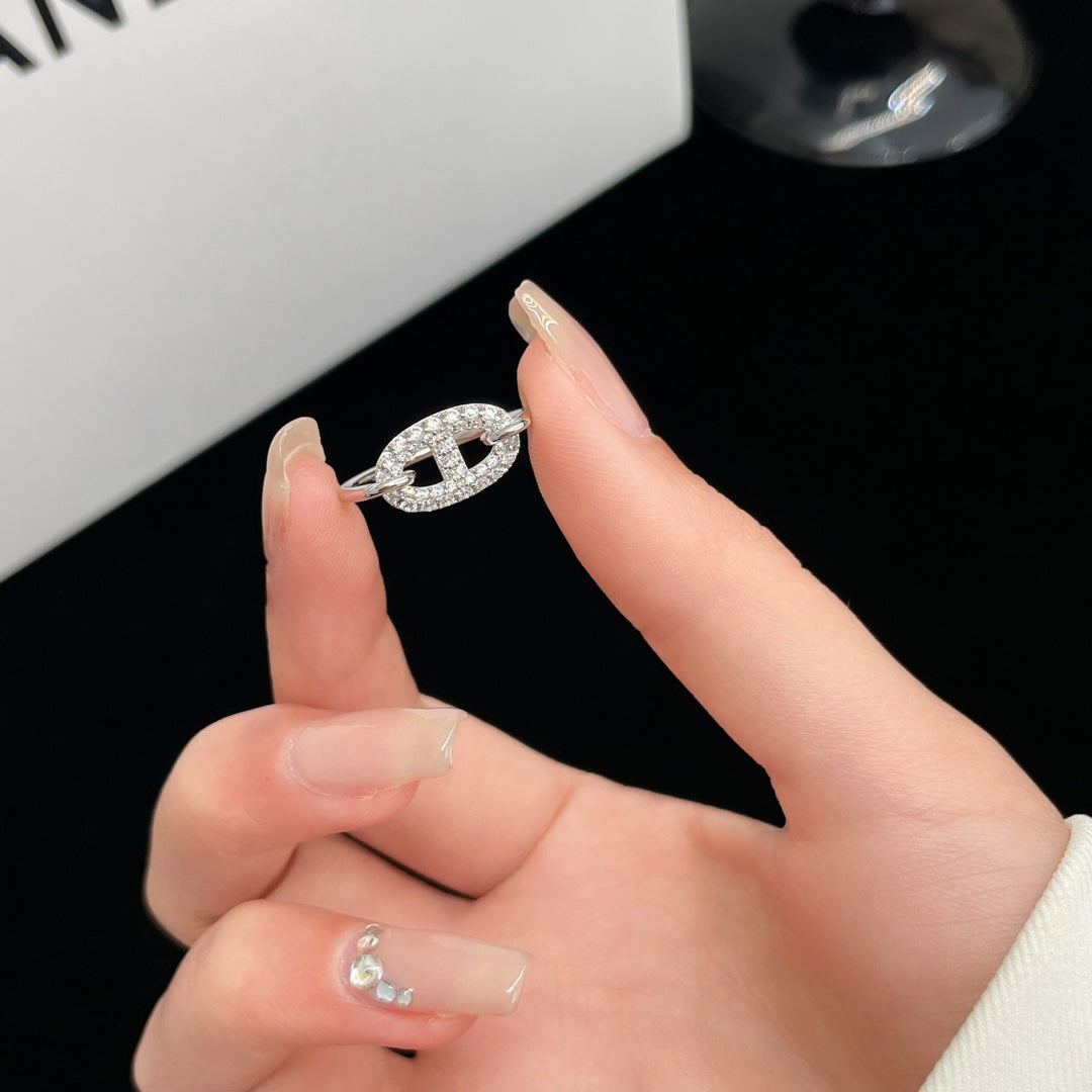 [Ornora Jewelry]RONDE SMALL SILVER DIAMOND RING