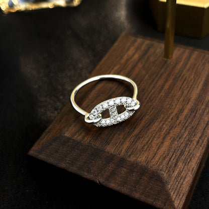 [Ornora Jewelry]RONDE SMALL SILVER DIAMOND RING