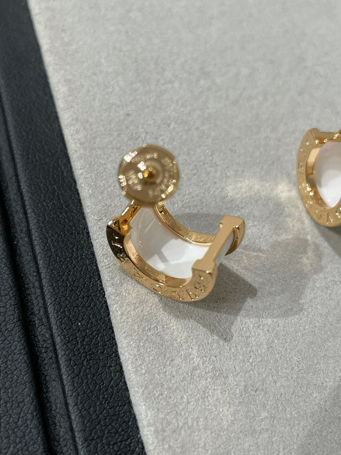 [Ornora Jewelry]ZERO 1 PINK GOLD CERAMIC EARRINGS