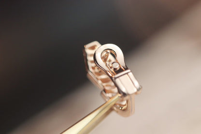 [Ornora Jewelry]SERPENT PINK GOLD DIAMOND EARRINGS