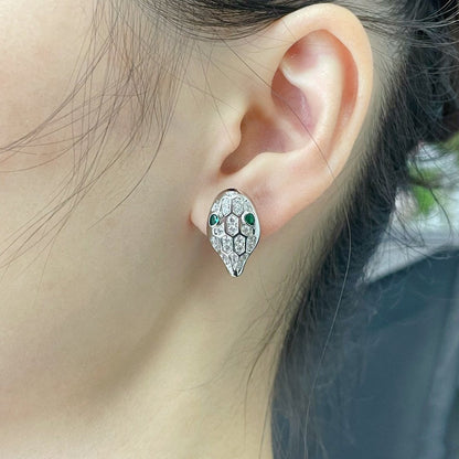 [Ornora Jewelry]SERPENT DIAMOND STUD EARRINGS