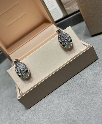 [Ornora Jewelry]SERPENT DIAMOND STUD EARRINGS