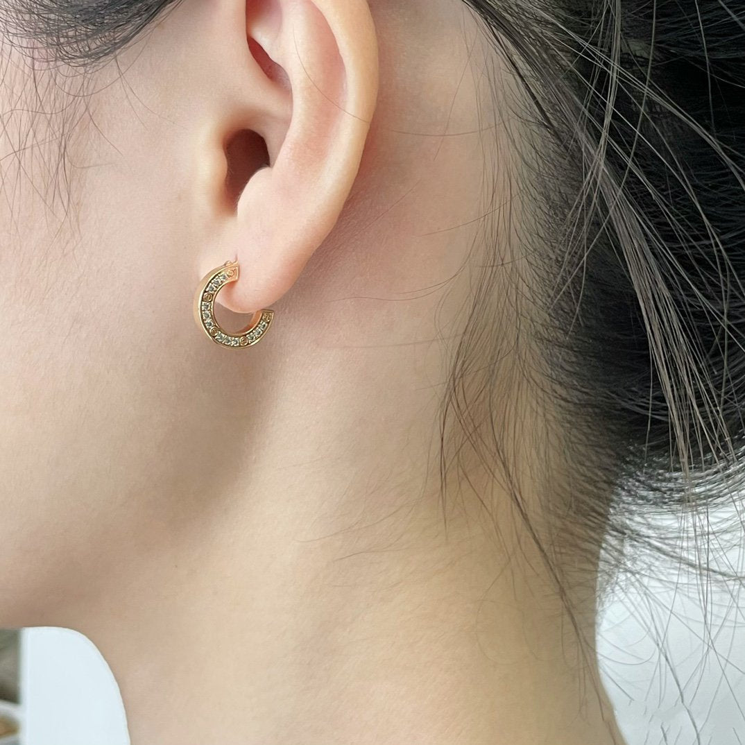 [Ornora Jewelry]LOVE DIAMOND EARRINGS