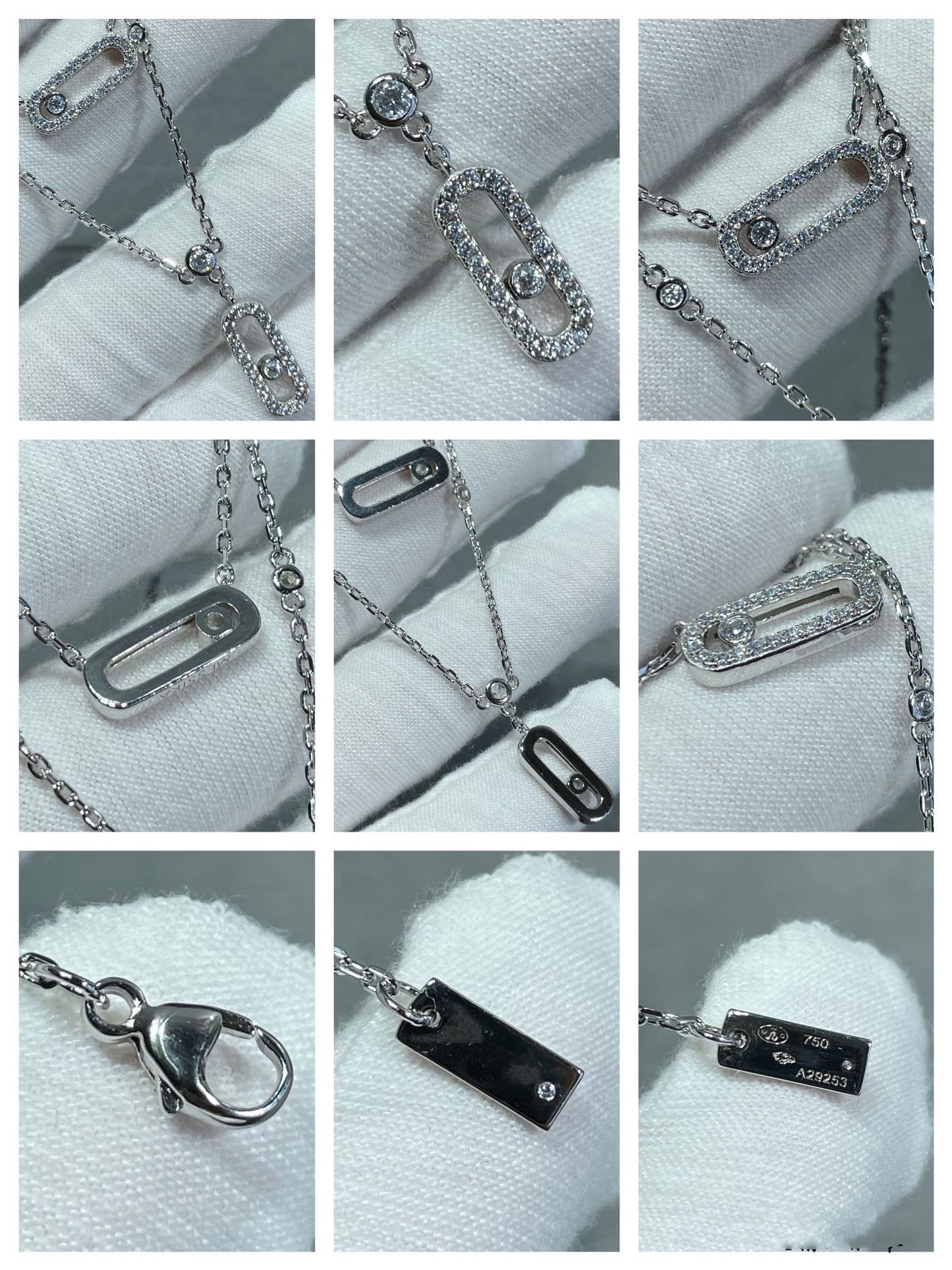 [Ornora Jewelry]MOVE 2 ROW DIAMOND NECKLACE