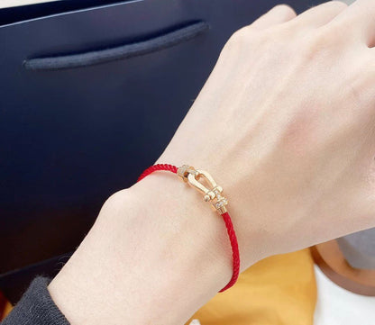 [Ornora Jewelry]FORCE 10 HALF DIAMOND PINK GOLD RED CORDERI LARGE AND MEDIUM MODEL