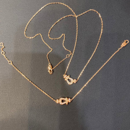 [Ornora Jewelry]FORCE 10 DIAMOND PINK GOLD NECKLACE MINI MODEL