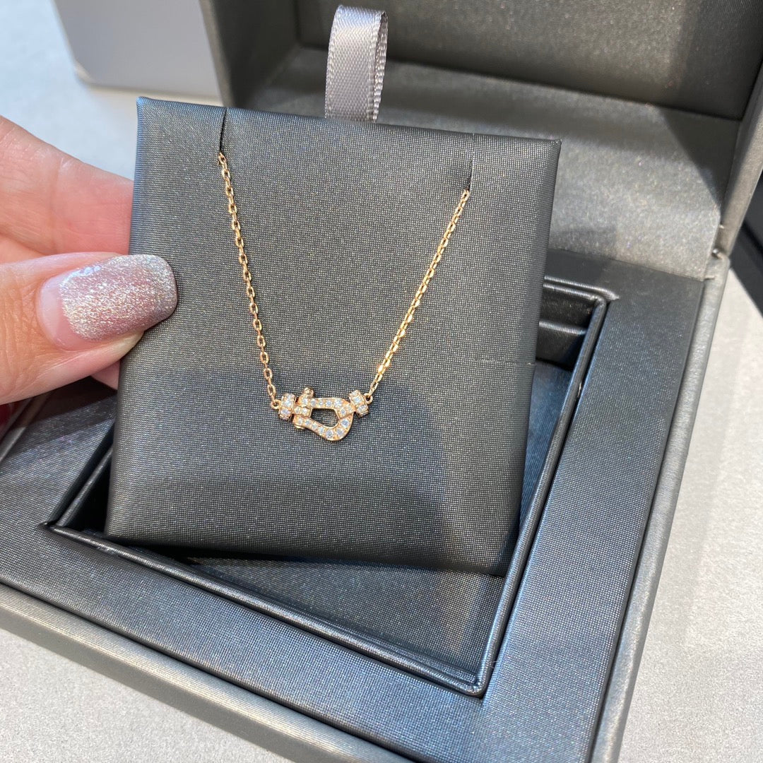 [Ornora Jewelry]FORCE 10 DIAMOND PINK GOLD NECKLACE MINI MODEL