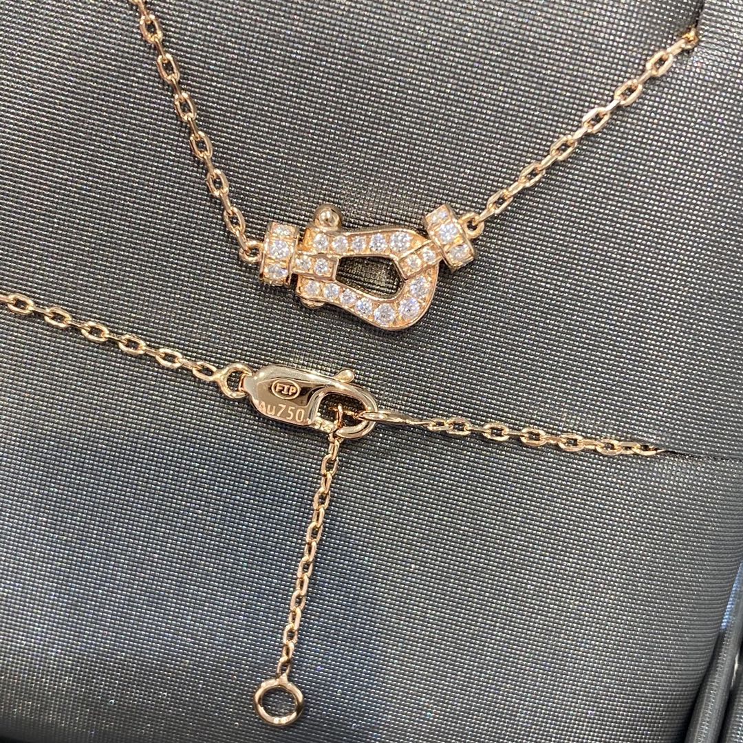 [Ornora Jewelry]FORCE 10 DIAMOND PINK GOLD NECKLACE MINI MODEL