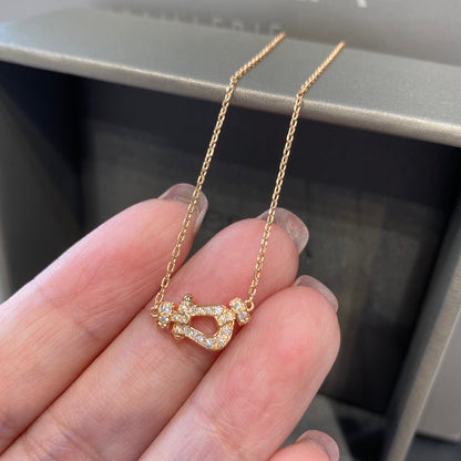 [Ornora Jewelry]FORCE 10 DIAMOND PINK GOLD NECKLACE MINI MODEL