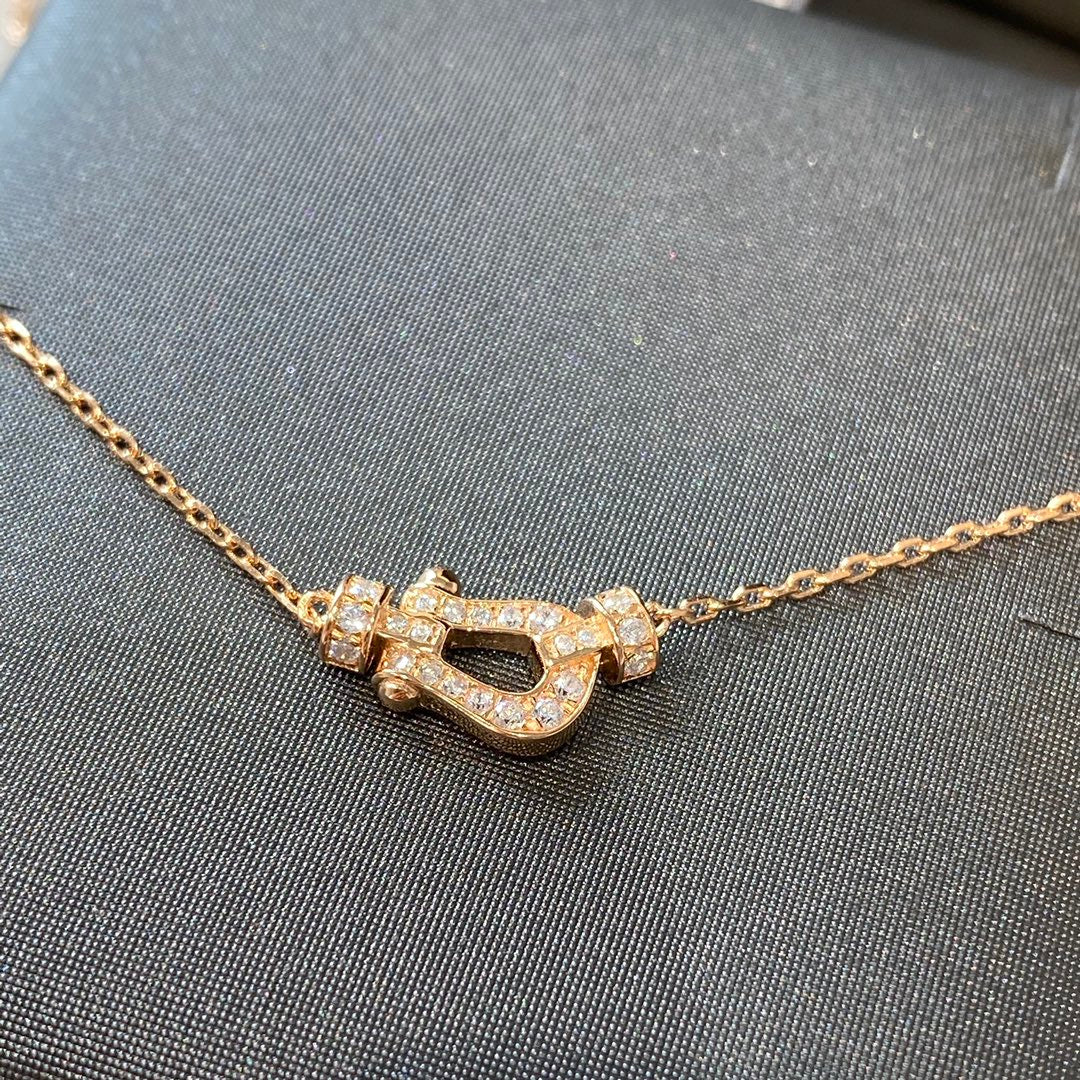 [Ornora Jewelry]FORCE 10 DIAMOND PINK GOLD NECKLACE MINI MODEL
