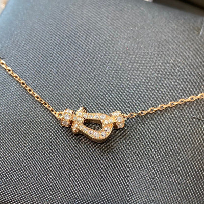[Ornora Jewelry]FORCE 10 DIAMOND PINK GOLD NECKLACE MINI MODEL