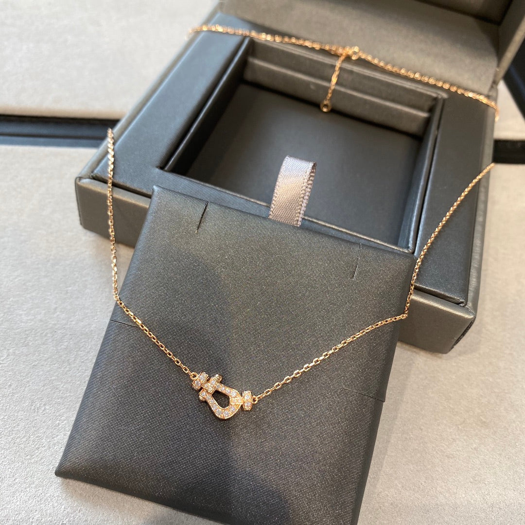 [Ornora Jewelry]FORCE 10 DIAMOND PINK GOLD NECKLACE MINI MODEL
