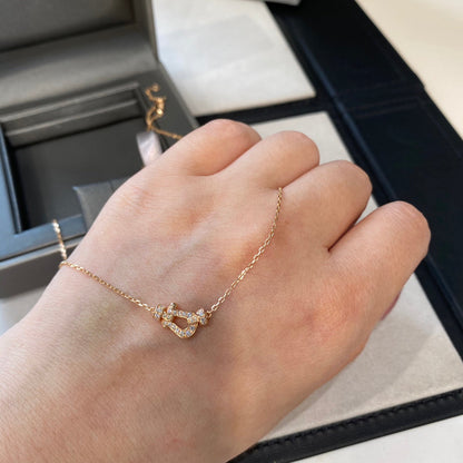 [Ornora Jewelry]FORCE 10 DIAMOND PINK GOLD NECKLACE MINI MODEL