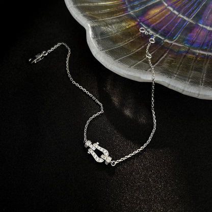[Ornora Jewelry]FORCE 10 FULL DIAMOND BUCKLE CHAIN LINK MINI MODEL