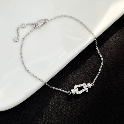 [Ornora Jewelry]FORCE 10 FULL DIAMOND BUCKLE CHAIN LINK MINI MODEL
