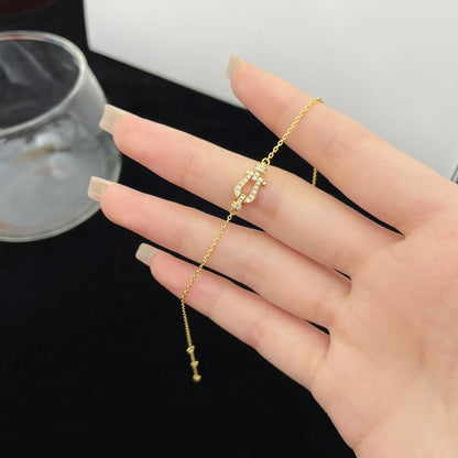 [Ornora Jewelry]FORCE 10 FULL DIAMOND BUCKLE CHAIN LINK MINI MODEL